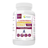 Wish Ashwagandha Extract, ashwagandha 500 mg + L-leucyna + prebiotyk, 120 kapsułek - miniaturka zdjęcia produktu