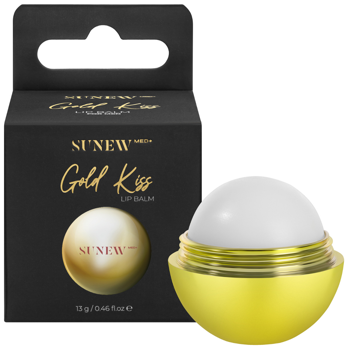 Nieznana SunewMed+ Gold Kiss, nawilżający balsam do ust, 13 g