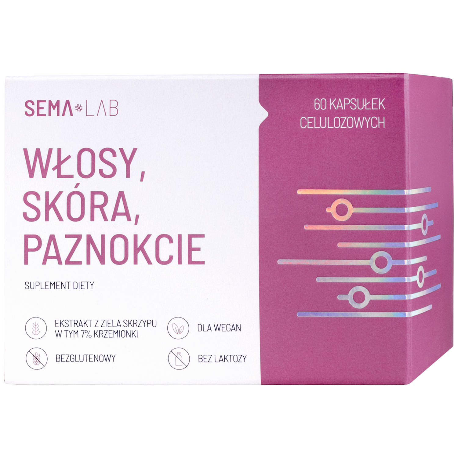 Sema Lab SEMA Lab Włosy, Skóra, Paznokcie, 60 kapsułek celulozowych