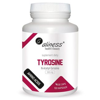 Aliness N-Acetyl-Tyrosine 500 mg, 100 kapsułek vege - zdjęcie produktu