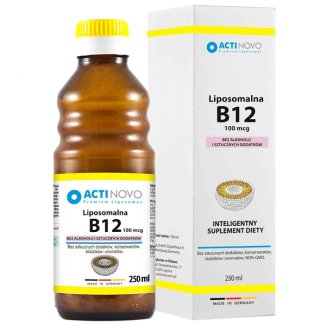 Actinovo, Liposomalna Witamina B12, 100 mcg, 250 ml Actinovo, Liposomalna Witamina B12, 100 mcg, 250 ml - zdjęcie produktu