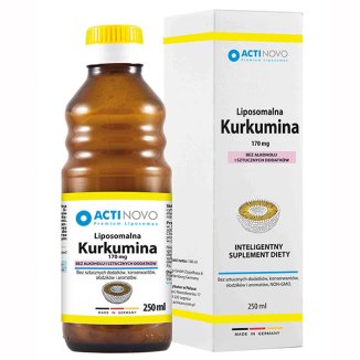 Actinovo, Liposomalna Kurkumina, 170 mg, 250 ml Actinovo, Liposomalna Kurkumina, 170 mg, 250 ml - zdjęcie produktu