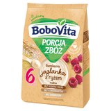 BoboVita Porcja Zbóż Kaszka jaglano-ryżowa, malina, bezmleczna, bez dodatku cukru, po 6 miesiącu, 170 g - miniaturka zdjęcia produktu