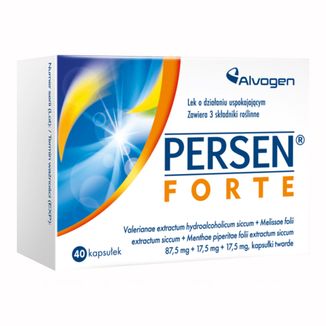 Persen forte 87,5 mg + 17,5 mg + 17,5 mg, 40 kapsułek KRÓTKA DATA - zdjęcie produktu