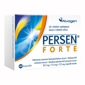 Persen forte 87,5 mg + 17,5 mg + 17,5 mg, 40 kapsułek USZKODZONE OPAKOWANIE - zdjęcie produktu