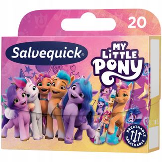 Salvequick, plastry z opatrunkiem, My Little Pony, 20 sztuk - zdjęcie produktu