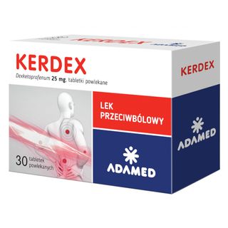 Kerdex 25 mg, 30 tabletek powlekanych - miniaturka  zdjęcia produktu