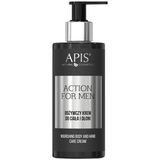 Apis Action for Men, odżywczy krem do ciała i dłoni, 300 ml - miniaturka zdjęcia produktu