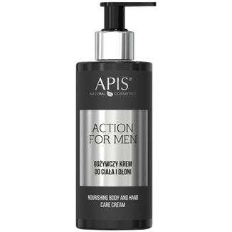 Apis Action for Men, odżywczy krem do ciała i dłoni, 300 ml - zdjęcie produktu