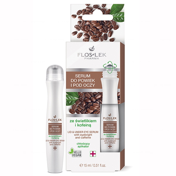 Flos-Lek Pharma Floslek Pharma, serum für die Lider und für die Augenpartie mit Augentrost und Koffein, 15 ml — Inhaltsstoffe und Bewertung