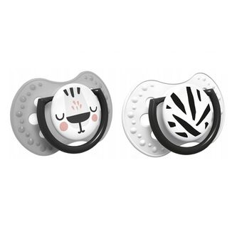 Lovi, dynamiczny smoczek uspokajający Salt & Pepper, od 6-18 miesięcy, 2 sztuki USZKODZONE OPAKOWANIE - zdjęcie produktu