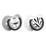 Lovi, smoczek uspokajający, silikonowy, dynamiczny, Salt & Pepper, od 18 miesiąca, 2 sztuki - miniaturka zdjęcia produktu