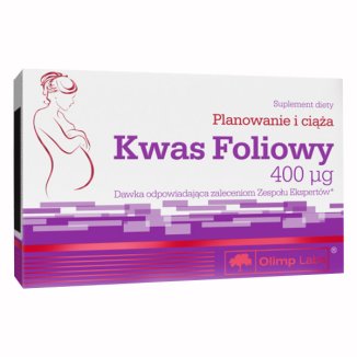 Olimp Kwas foliowy 400 µg, 60 tabletek - zdjęcie produktu