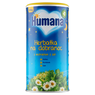 Humana Herbatka na Dobranoc, granulowana, po 4 miesiącu, 200 g - zdjęcie produktu