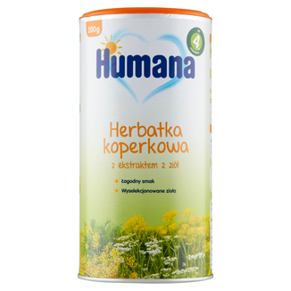 Humana Herbatka Koperkowa, granulowana, po 4 miesiącu, 200 g - zdjęcie produktu