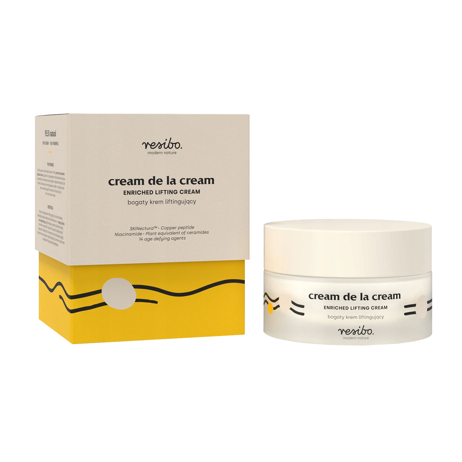 Resibo Resibo Cream de la Cream, natürlich Creme liftend für das Gesicht, 50 ml — Inhaltsstoffe und Bewertung