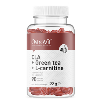 OstroVit CLA + Green Tea + L-Carnitine, 90 kapsułek - zdjęcie produktu