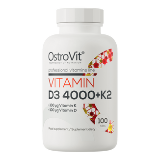 OstroVit Vitamin D3 4000 + K2, 100 tabletek - zdjęcie produktu