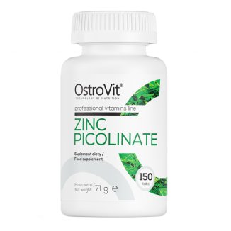 OstroVit Zinc Picolinate, cynk 15 mg, 150 tabletek - zdjęcie produktu