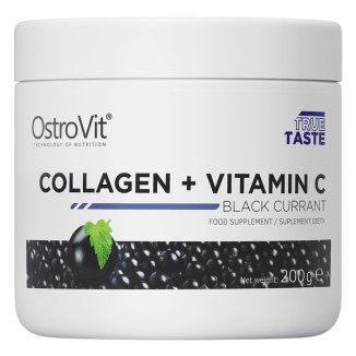 OstroVit, Collagen + Vitamina C, czarna porzeczka, 200 g - zdjęcie produktu