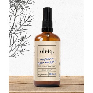 Oleiq, olej zimnotłoczony do ciała i włosów z nasion czarnuszki, 100 ml - 2 Oleiq, olej zimnotłoczony do ciała i włosów z nasion czarnuszki, 100 ml - 2 - zdjęcie produktu