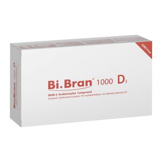 Bi.Bran 1000 D3 MGN-3 Arabinoxylan Compound, 105 saszetek + witamina D, 40 tabletek - zdjęcie produktu