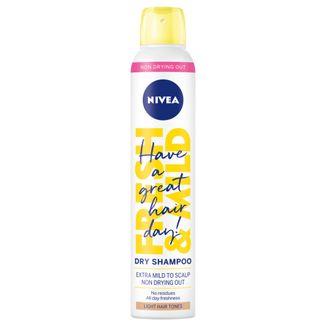 Nivea Fresh & Mild, suchy szampon do włosów 3w1, jasne odcienie, 200 ml - zdjęcie produktu