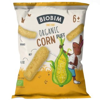 Biobim Chrupki kukurydziane naturalne Bio, po 6 miesiącu, 15 g - zdjęcie produktu