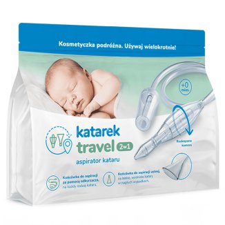 Katarek Travel 2w1, aspirator do nosa od urodzenia - zdjęcie produktu