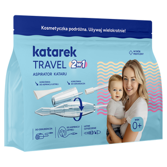 Katarek Travel 2w1, aspirator do nosa od urodzenia - zdjęcie produktu