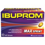 Ibuprom Max Sprint 400 mg, 40 kapsułek miękkich USZKODZONE OPAKOWANIE - miniaturka zdjęcia produktu
