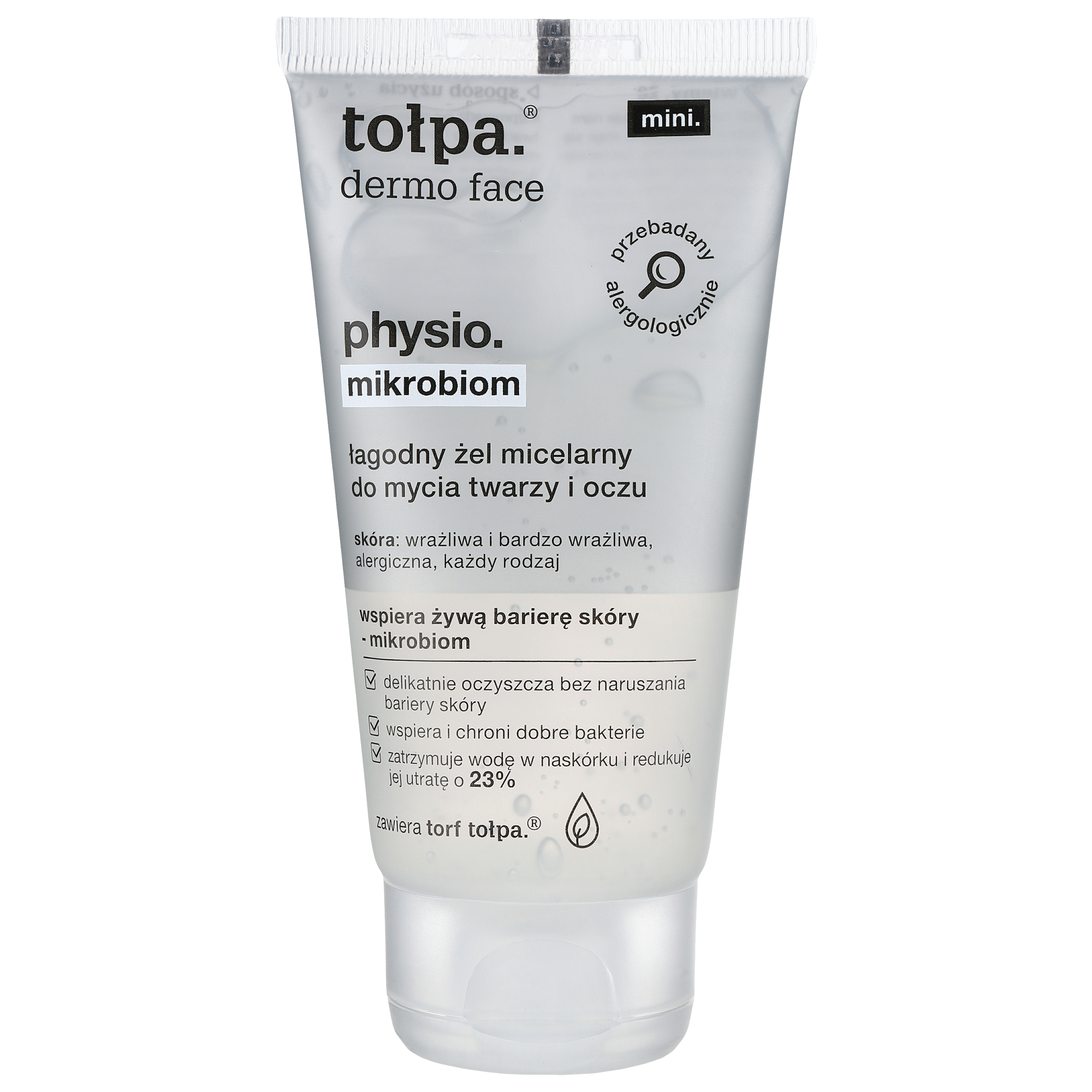 Tołpa Tołpa Dermo Face, Physio Mikrobiom, Gel mizellar zur Gesichtsreinigung und Augen, 75 ml — Inhaltsstoffe und Bewertung