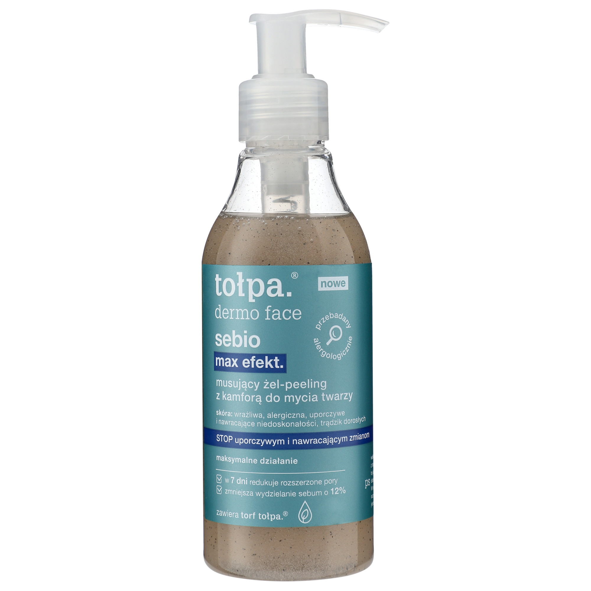 Tołpa Tołpa Dermo Face, Sebio max Effekt, Gel-peeling zur Gesichtsreinigung, 195 ml — Inhaltsstoffe und Bewertung