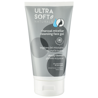 Ultra Soft, węglowy żel micelarny do mycia twarzy, 150 ml - zdjęcie produktu