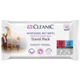 Cleanic Antibacterial, chusteczki odświeżające z płynem antybakteryjnym, 40 sztuk - miniaturka zdjęcia produktu