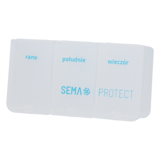 SEMA Protect, kasetka do leków dzienna, 3-komorowa - zdjęcie produktu