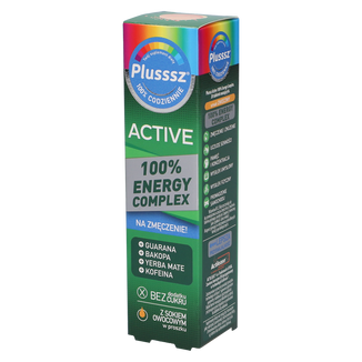Plusssz Active 100% Energy Complex, 20 tabletek musujących - zdjęcie produktu