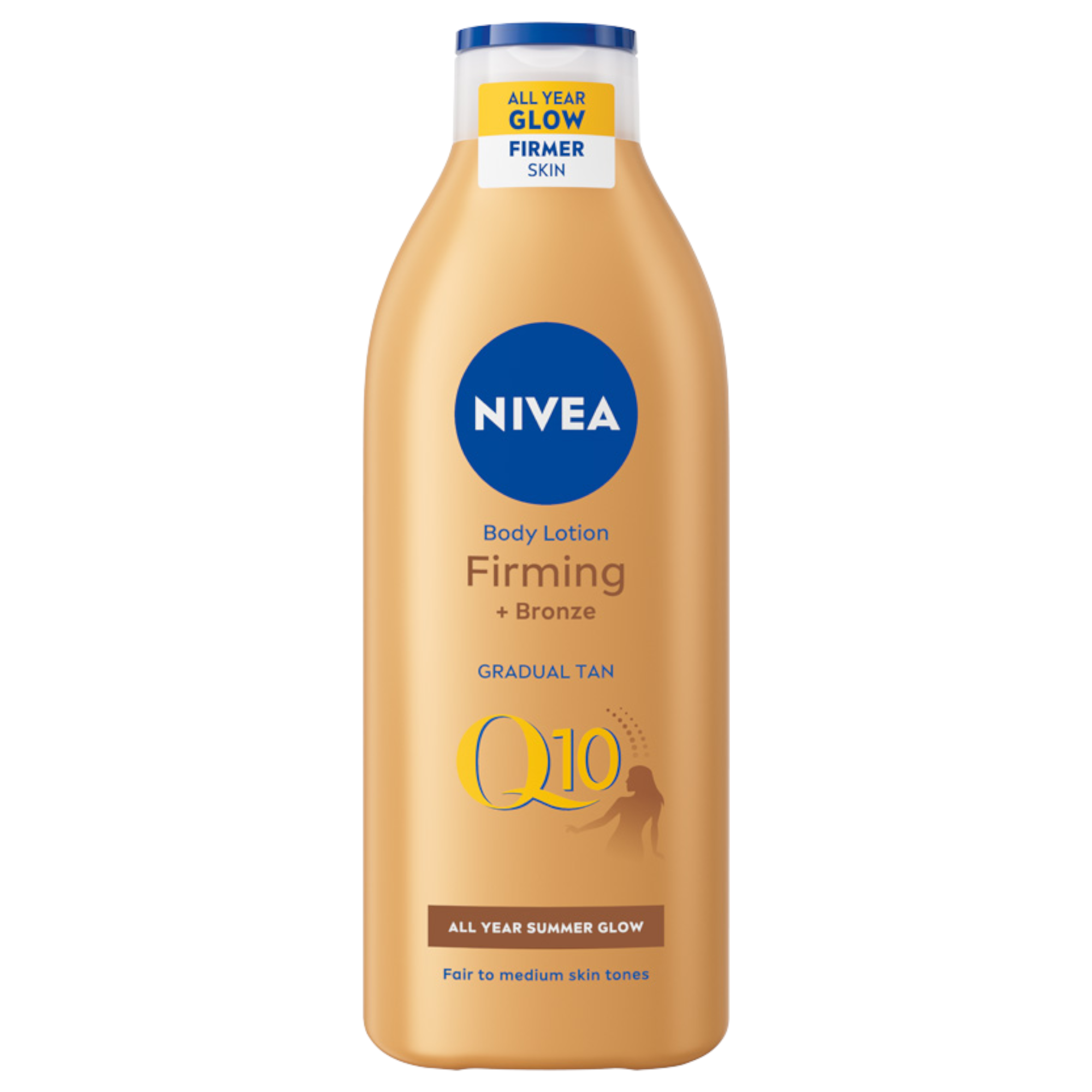 Nivea Nivea Q10, ujędrniający balsam do ciała z efektem brązującym i koenzymem Q10, do jasnej i średniej karnacji, 400 ml