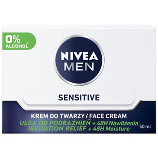 Nivea Men, krem do twarzy Sensitive, 50 ml - zdjęcie produktu