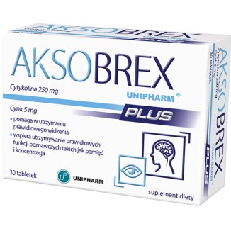 Aksobrex Unipharm Plus, 30 tabletek - zdjęcie produktu