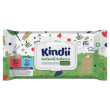 Kindii Natural Balance, chusteczki nawilżane dla niemowląt i dzieci, 60 sztuk - miniaturka zdjęcia produktu