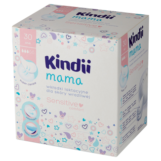 Cleanic Kindii, Mama Sensitive, wkładki laktacyjne, 30 sztuk - zdjęcie produktu