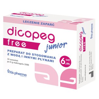 Dicopeg Junior Free, od 6 miesiąca, 30 saszetek - zdjęcie produktu