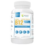 Wish Witamina B12 1000 µg + prebiotyk, 120 kapsułek - miniaturka zdjęcia produktu
