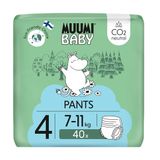 Muumi Baby, pieluchomajtki, rozmiar 4, 7-11 kg, 40 sztuk - miniaturka zdjęcia produktu