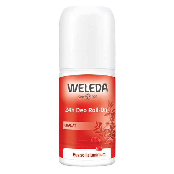 Nieznana Weleda, Deodorant roll-on z mit Granatapfel, 50 ml