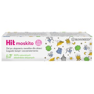 Kosmed Hit Moskito, żel pielęgnacyjny po ukąszeniach owadów dla dzieci, 15 ml - zdjęcie produktu