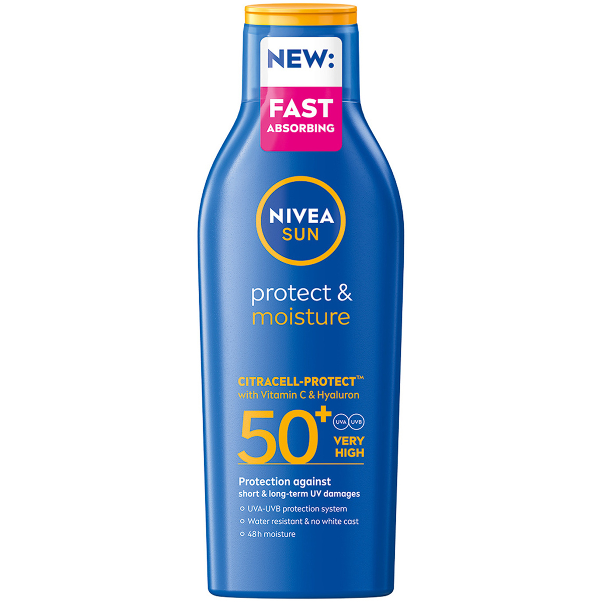 Nivea Nivea Sun Protect & Moisture, feuchtigkeitsspendend Lotion zum Bräunen, SPF 50+, 200 ml — Inhaltsstoffe und Bewertung