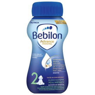 Bebilon Advance 2, mleko następne gotowe do spożycia, po 6 miesiącu, 200 ml - zdjęcie produktu