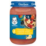 Gerber, Owsianka, banan, truskawki i maliny z płatkami owsianymi, po 8 miesiącu, 190 g - miniaturka zdjęcia produktu